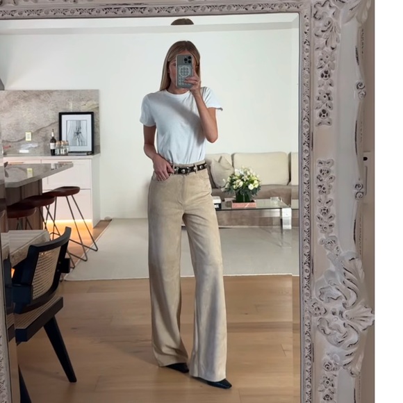 KHAITE BENNY STUD SILVER BUCKLE BELT - Picture 2 of 8